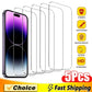 Protecteur d'écran en verre pour iPhone, verre de protection pour iPhone 15 13 11 12 14 Pro Max Mini, iPhone 16 7 8 Plus X Poly XS MAX, 5 pièces
