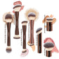 MAANGE-Pinceaux de maquillage à double tête, brosse pour fond de teint, poudre, correcteur, blush, bronzant, cheveux en fibre douce, outils de beauté cosmétiques