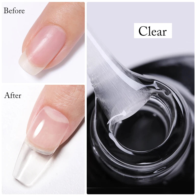 UR SUGAR-Gel de base en caoutchouc cristal nude, vernis à ongles UV LED, document naturel, semi-continu, trempage, 7ml