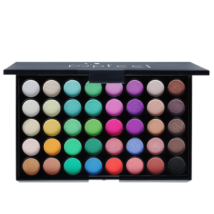 POPFEEL-Palette de fards à barrage 40 couleurs, longue durée, maquillage facile, brun, rose