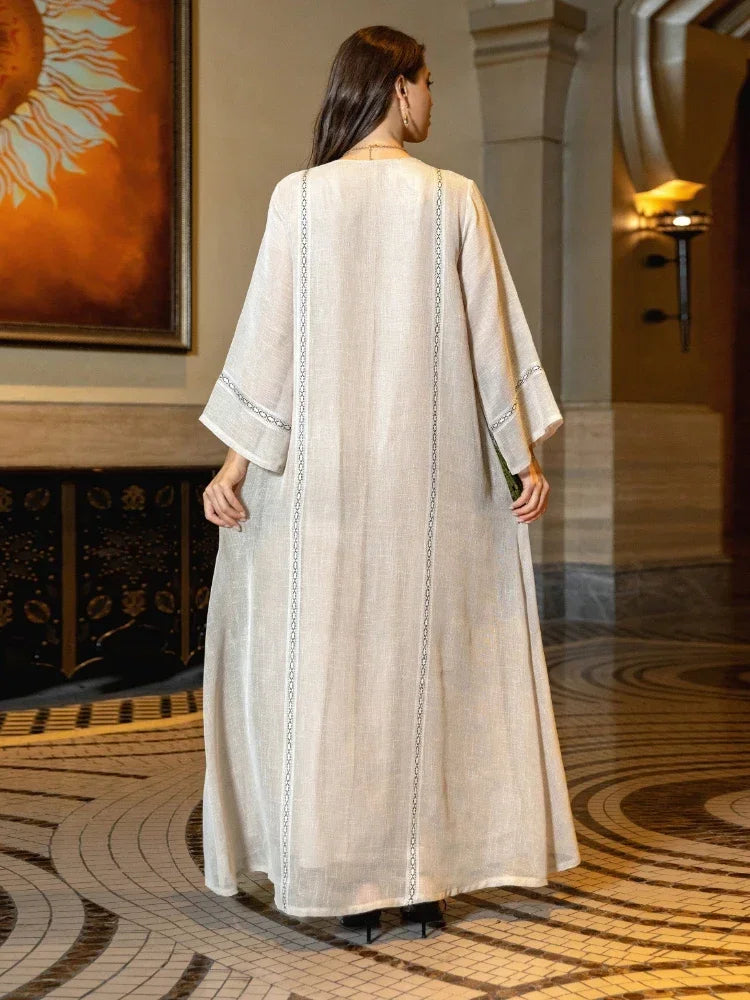 Robe Eid, Robe de soirée longue avec paillettes musulmane pour femmes