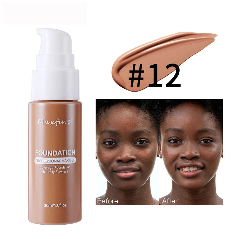 Fond de teint liquide résistant à la sueur, correcteur efficace, maquillage imperméable, cosmétiques professionnels