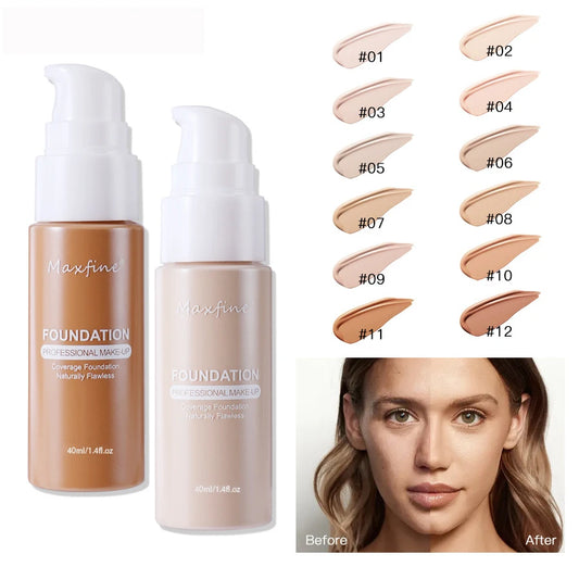 Fond de teint liquide résistant à la sueur, correcteur efficace, maquillage imperméable, cosmétiques professionnels