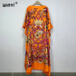 WINYI high quality beach dress Summer Print Elegant africa clothing beach outfits for women evening dress party muslim dress