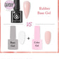 UR SUGAR-Gel de base en caoutchouc cristal nude, vernis à ongles UV LED, document naturel, semi-continu, trempage, 7ml