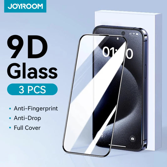 Pomerroom-Protecteur d'écran en verre HD, Plein écran, Protection en verre du Guatemala pour iPhone, 16, 15, 14, 13, 12, 11 Pro Max, 1 PC, 2 PC, 3PC