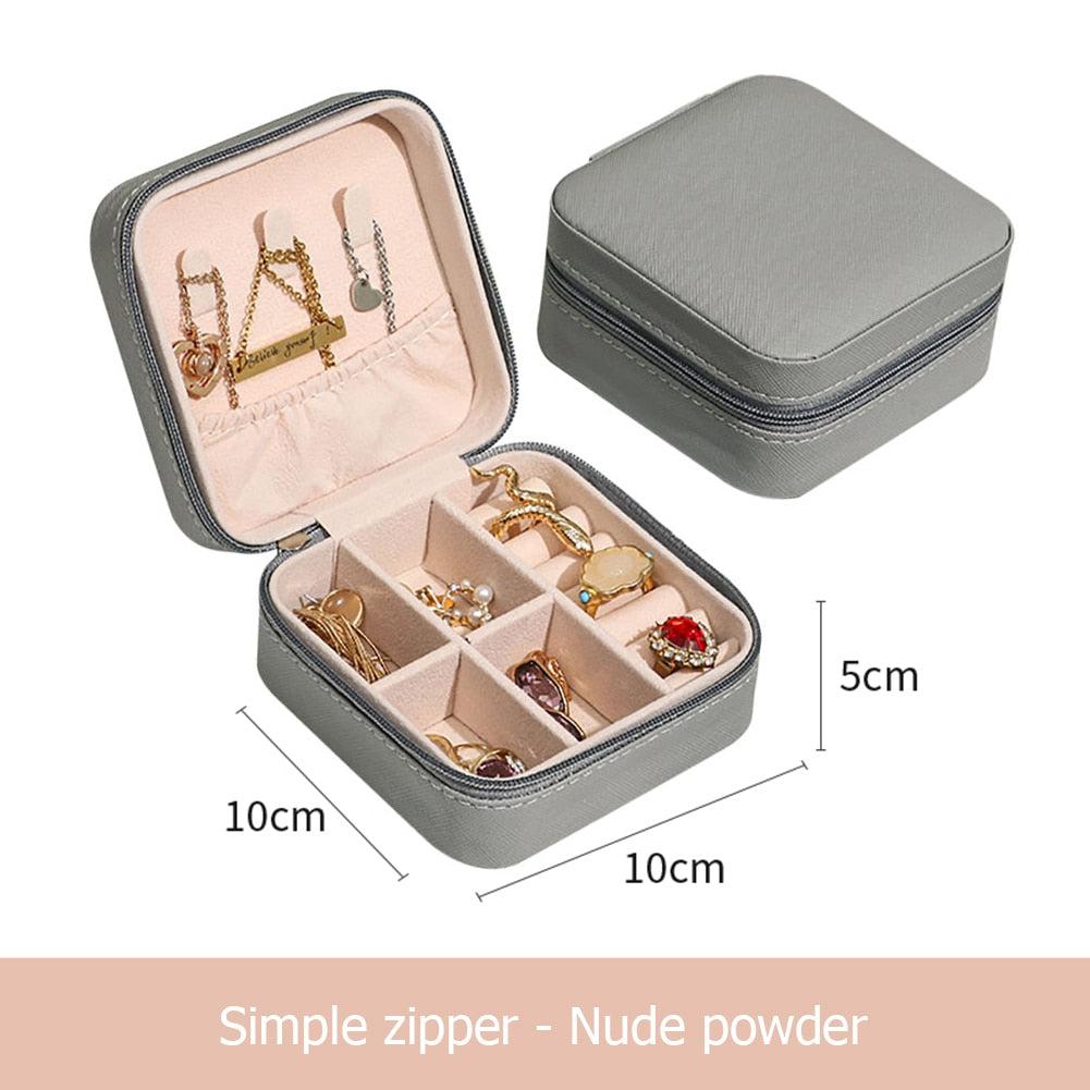 Boîte à bijoux en cuir stockage organisateur boucle d'oreille titulaire 2021 - Image #6