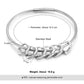 Personalized Engraved Name Heart Charm Bracelets for Women Customized Stainless Steel Bangles Mothers Day Gifts for Family