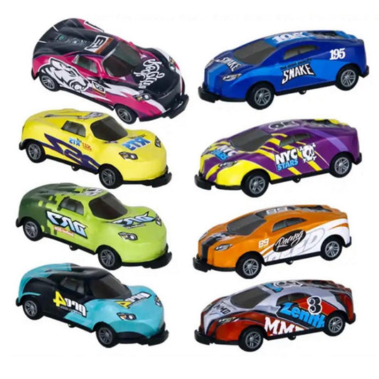 Jouet de cascadeur pour enfants, voiture en alliage, jouet, cadeau d'anniversaire, 8 pièces