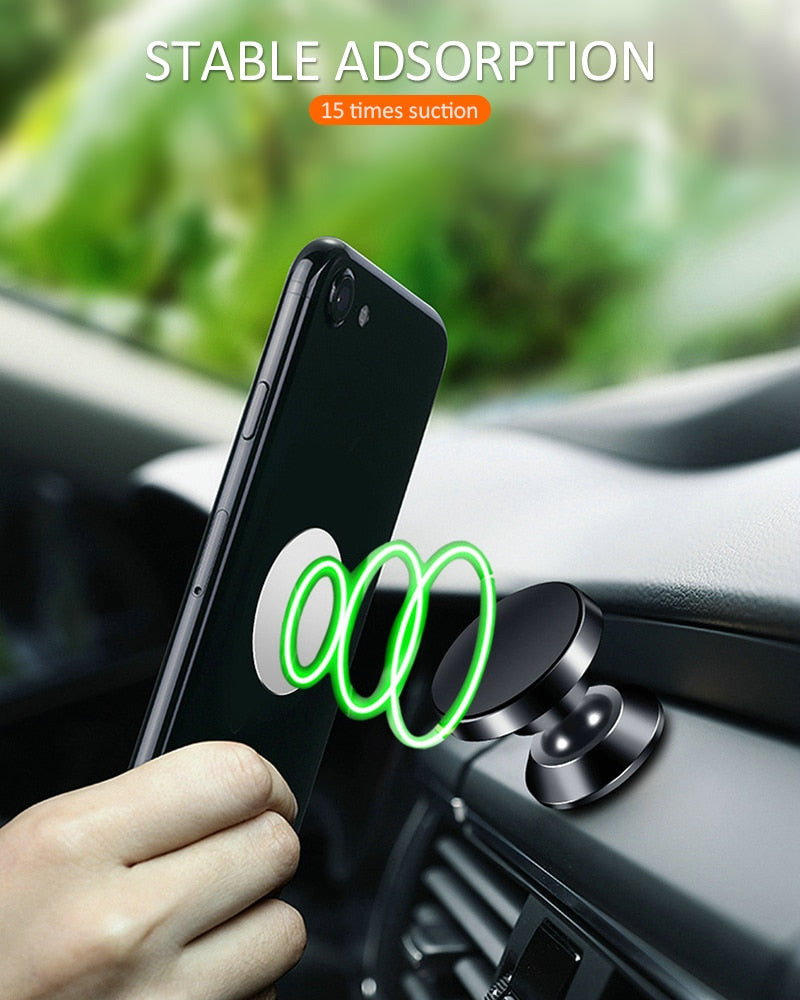 Magnetic car holder for phone and GPS