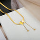 Vintage Schmetterling Halskette Für Frauen Edelstahl Klinge Schlange Ketten Ästhetischen Charme Halsband Frauen schmuck Geschenk Zu Mujer