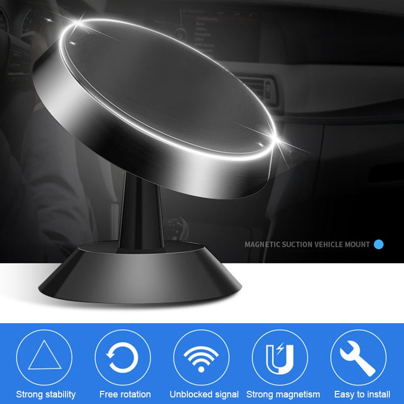 Magnetic car holder for phone and GPS