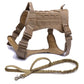 Tactical Dog Harness Pet Training Vest Dog Harness And Leash Set For Small Medium Big Dogs