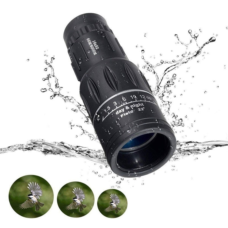 US DE UK 16X Monocular 66m/8000m Magnification Dual Focus Zoom Optic Len Armoring Telescope for Hunting Camping