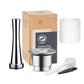 Refillable stainless steel espresso coffee maker capsule