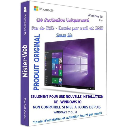 Activation key for Windows 10 Pro 32/64 Fast delivery by email 